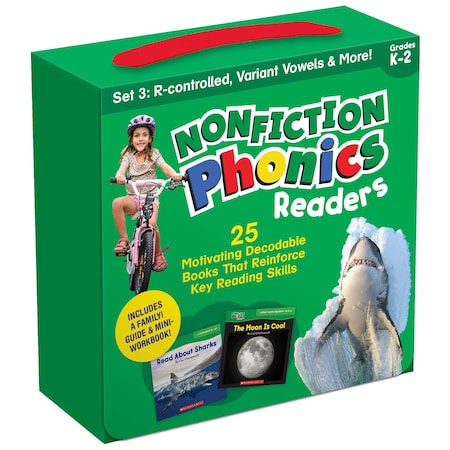 Scholastic Teaching Solutions Nonfiction Phonics Readers: R-controlled, Variant Vowels & More, Single-Copy Set, 25-Book Set 9781338894745