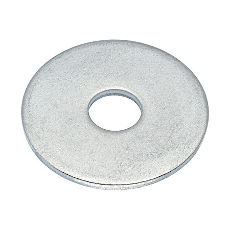 Zoro Select Flat Washer, For Screw Size 1/4 in , Aluminum Plain Finish, 5 PK WASB14WAL