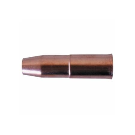 Best Welds MIG Gun Nozzle, 3/4 in Bore, 1/8 in Recess, Tweco Style 24CT, Coarse Thread, Copper, 2PK 900-24CT-75S