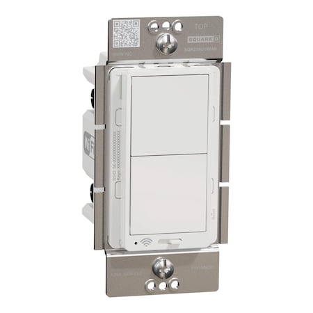 Square D Dimmer, X Series, Rocker, 600 W, Single Pole SQR226U1WHW
