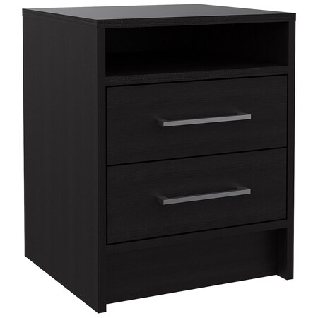 Homeroots 20" Wood Two Drawer Nightstand 453290