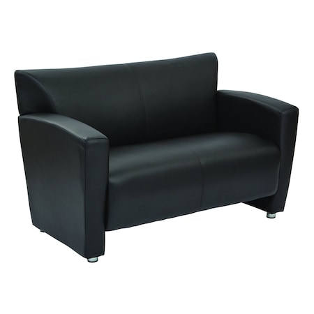 Office Star Loveseat, 29-1/4" x 32", Upholstery Color: Black SL2912S-U6