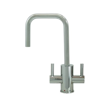 Mountain Plumbing Hot and Cold Faucet with Round Body and Handles (90 Deg Spout) in Champagne Bronze MT1831-NL/CHBRZ