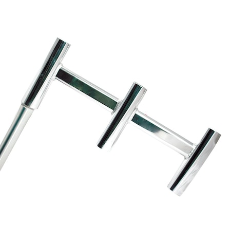 Tigress Offset Triple Aluminum Rod Holder - Straight Butt 88149-1
