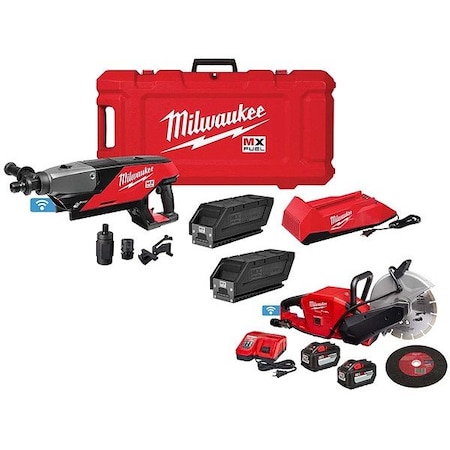 Milwaukee Tool MX FUEL Core Drill + M18 FUEL CutOff Saw MXF301-2CXS, 2786-22HD