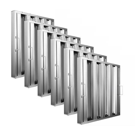 Amgood 20 in. x 20 in. x 2 in. Stainless Steel Hood Filter, 6PK SSHF-2020-6PK-Z