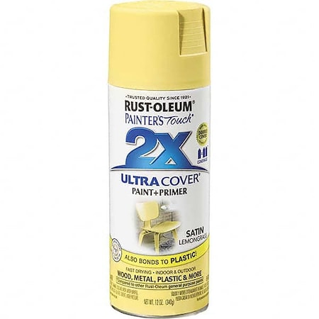 Rust-Oleum Painter's Touch 2X Ultra Cover Satin Lemon Grass 12 Oz. Spray 263148