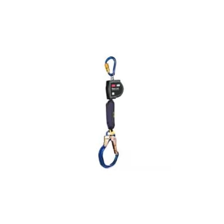 3M Dbi-Sala Nano-Lok Self Retracting Lifeline, 9.0 ft Length, Carabiner, Aluminum, 1 Leg(s) 3100605