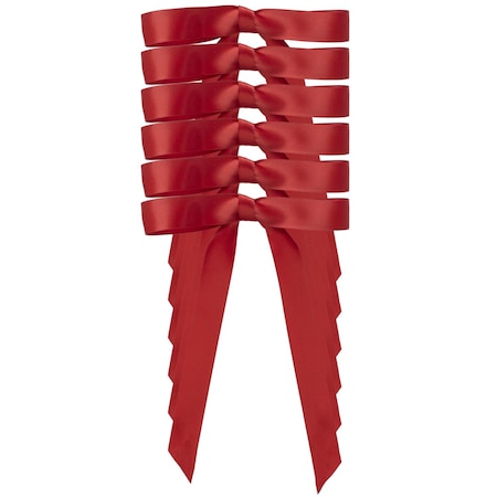 Dyno Red DBL Face Satin Christmas Bow 8 in. 4433-106