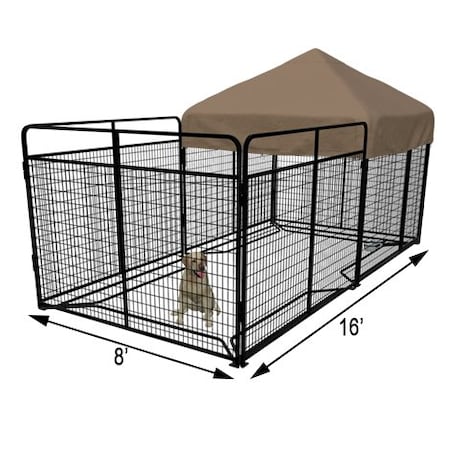 K9 Kennel Store 8ft X 16ft Complete Standard Kennel CWW8X16FK