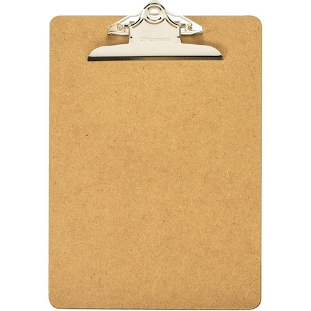 Officemate International Officemate Hardboard Clipboard, 9" x 12-1/2", Brown 83100