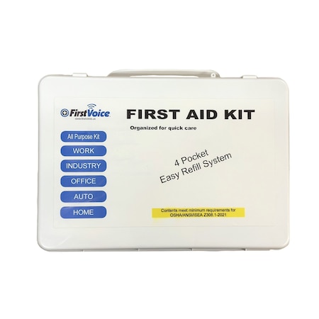 First Voice 2021 ANSI Standard First Aid Kit (25-50 People) ANSI-2021-CLASS-B