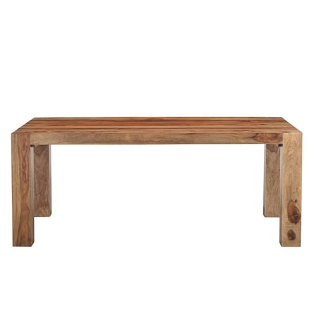 Homeroots 75" Brown Solid Wood Dining Table 565233
