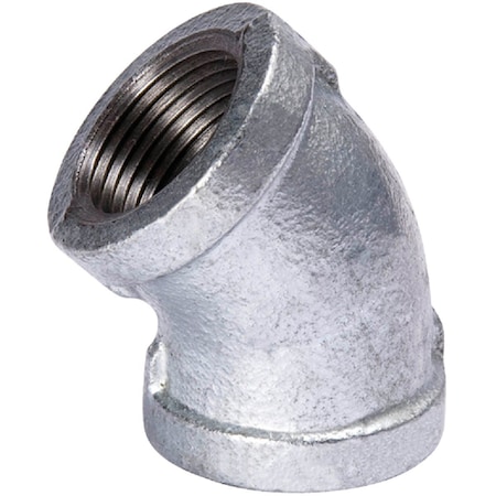 Southland 1-1/2'' 45 Deg. Galvanized Elbow, 1/8 Bend 510-207BG
