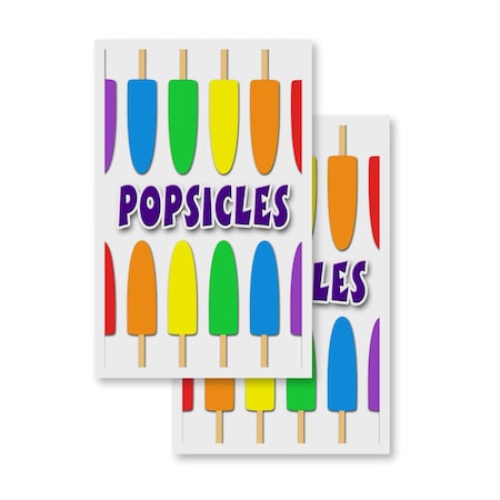 Signmission Popsicles, Vinyl Decals Only 24 Inch x 36 Inch, Vinyl Decal, 2PK DSB-2436-2PACK-Popsicles