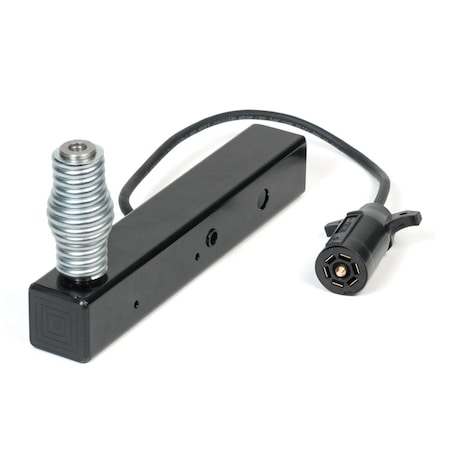 Safetywhips Warning Whip Mount, Black, Steel, 12.25 Length, 7 Way power plug connector HM1S