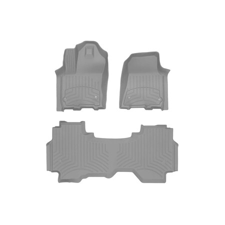 Weathertech Grey, Front and Rear FloorLiner HP 4618771IM-4614284IM