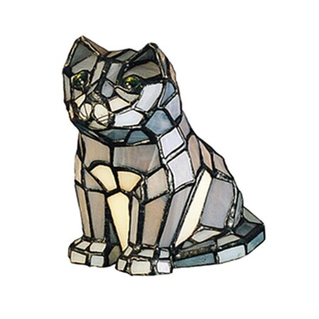 Meyda 7 Inch H X 4 Inch W X 6 Inch D  Cat Accent Lamp 11323