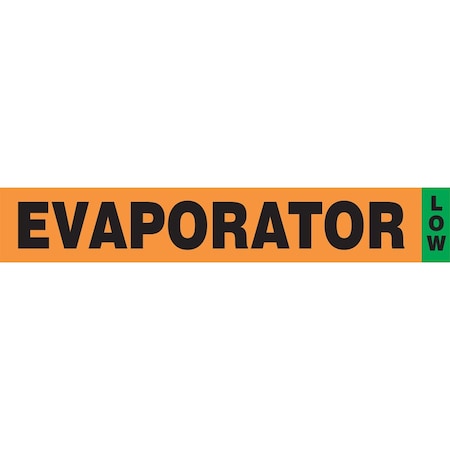 Accuform IIAR COMPONENT MARKER EVAPORATORLOW RAC733