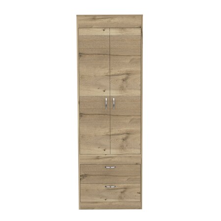 Homeroots 16" Oak Two Drawer Dresser 534929