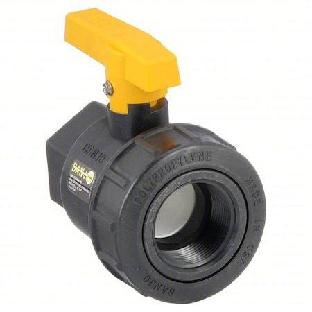 Banjo Manual 2-Way Ball Valve, NPT, Polypro UV150FPV