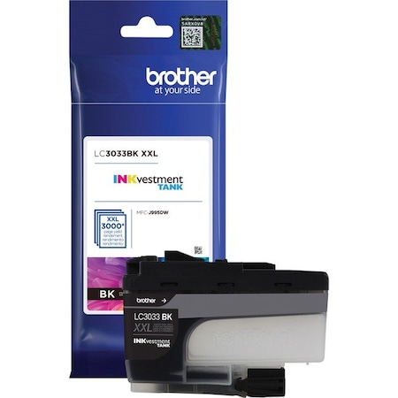 Brother Brother INKvestment LC3033BK Original Inkjet Ink Cartridge - Single Pack - Black - 1 Each - 3000 Pages LC3033BK