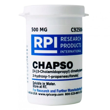 Rpi CHAPSO 3-3-Cholamidopropyl dimethylammonio-2-hydroxy-1-propanesulfonate, 500 Milligrams C92500-0.5