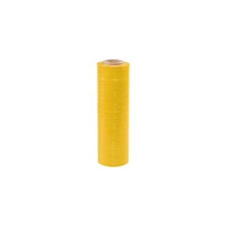 Bubblefast 4-18'' x 80 Gauge x 1500' Yellow Cast Hand Stretch Film, 4PK BFSF188CYELLOW