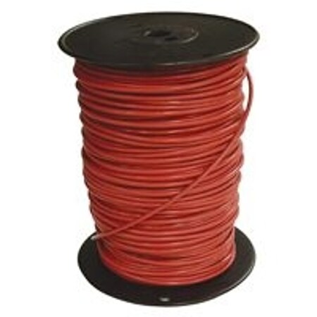 Southwire THHN Building Wire, Copper, 10 AWG, 1C, Red, Solid, 500 ft 10RED-SOLX500