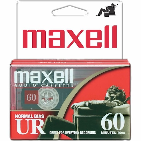 Maxell UR60 Cassette Tape (2 Pack) - 60 Minute - Normal Bias - 2 Pack 109024