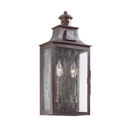 Troy Lighting Newton 2 Light Wall Sconce 20.55 In. Soft Off Black B9008-SFB