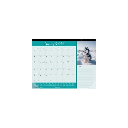 Blueline Pets Collection Monthly Desk Pad, 22 x 17, Puppies, 2020 C194116