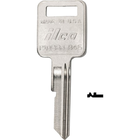 Ilco AMC Nickel Plated Automotive Key B46 / P1098J, 10PK IAL3281703B