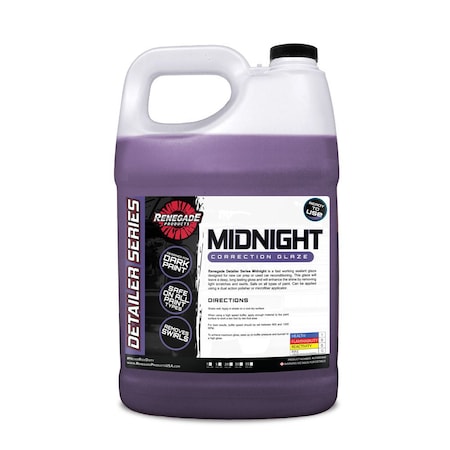 Renegade Products Usa Midnight Paint Correction Glaze 1 Gallon LFGBS909G01