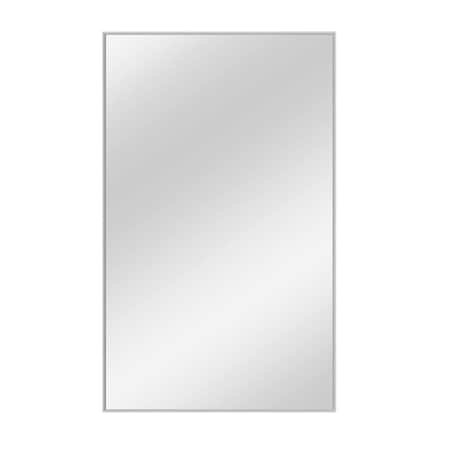 Homeroots 51" Silver Metal Framed Standing Mirror 564444