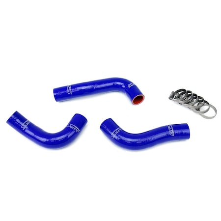 Hps Performance High Temp Reinforced Silicone Radiator Coolant Hose Kit, Blue,  57-1030-BLUE