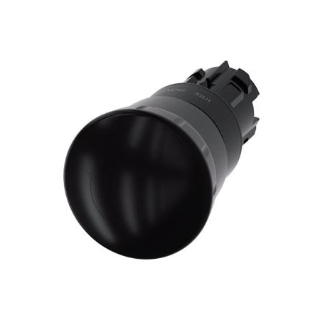 Siemens Mushroom pushbutton, 22 mm, round, plastic, black, 40 mm 3SU1000-1HB10-0AA0-ZY13