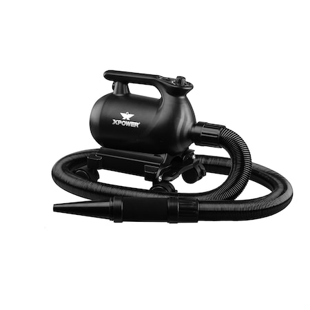 Xpower Professional Car Dryer Blower with 2 Heat Settings and Mobile Dock with Caster Wheels A-12