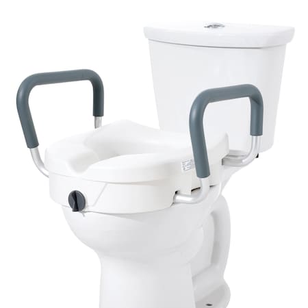 Vevor Raised Toilet Seat 3.5" Height Raised 300 lbs for Round Toilet for Elderly FBL760599