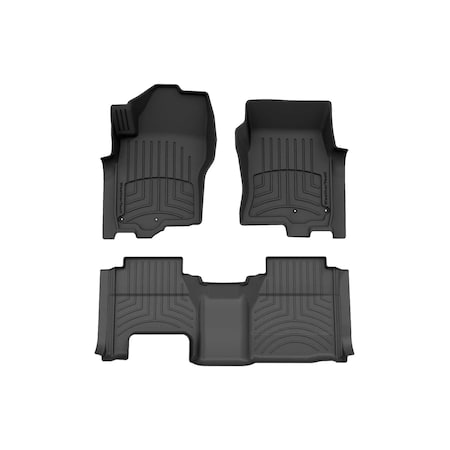 Weathertech Black, Front and Rear FloorLiner HP 441705-1-4IM