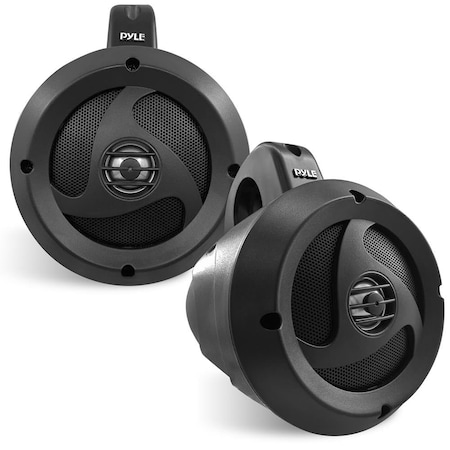 Pyle Pyle2-Way Waterproof Bluetooth Off-Road Speakers - 4 Inch, 900W, Wakeboard Tower, ATV/UTV PLUTV40BTA