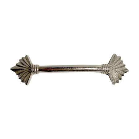 Homeroots Set of Six Silver Metal Drawer Pull Knobs, 6PK 635774