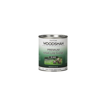 True Value Woodsman Spar Urethane, Indoor/Outdoor, Clear Semi-Gloss, Qt. SV23-QT