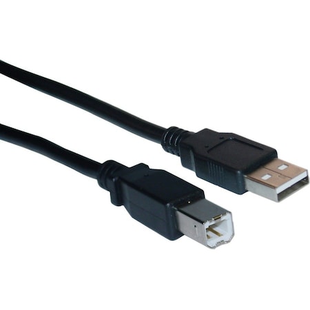 Cable Wholesale CableWholesale USB 2.0 Printer/Device Cable, Black, Type A Male to Type B Male, 10 foot 10U2-02210BK