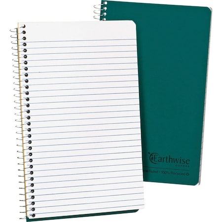 Ampad Oxford Narrow Rule Recycled Wirebound Notebook, Green OXF25400