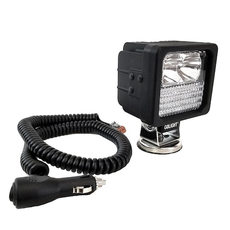 Golight GXL LED Hybrid Portable Work Light Series Magnetic Mount w/No Remote - 12V - Black 40235