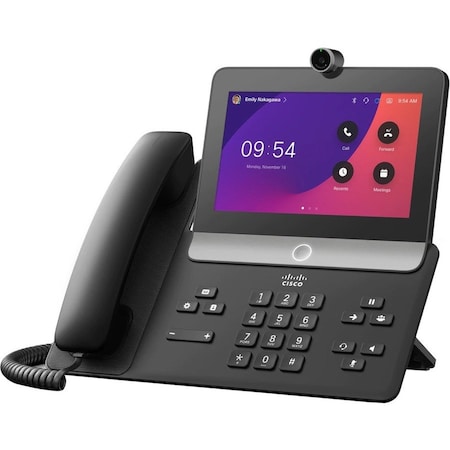 Cisco VIDEO PHONE 8875, CARBON BLACK - RJ-9 AUDIO PORT, AUX PORT, USB, RJ-45 - BL CP-8875-K9=
