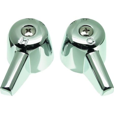 Danco Faucet Handle, MetalZinc, Chrome Plated, For Central Brass Kitchen and Bathroom Sink Faucets 80401