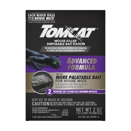 Tomcat Advanced Bait Station and Bait Blocks For Mice 2PK 3730805