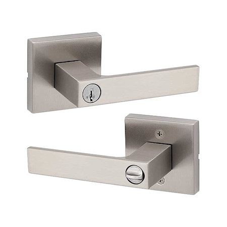 Kwikset Door Lever Lockset, 1 3/8-1 3/4" Thick 740SAL-SQT-15-SMT-6AL-RCS